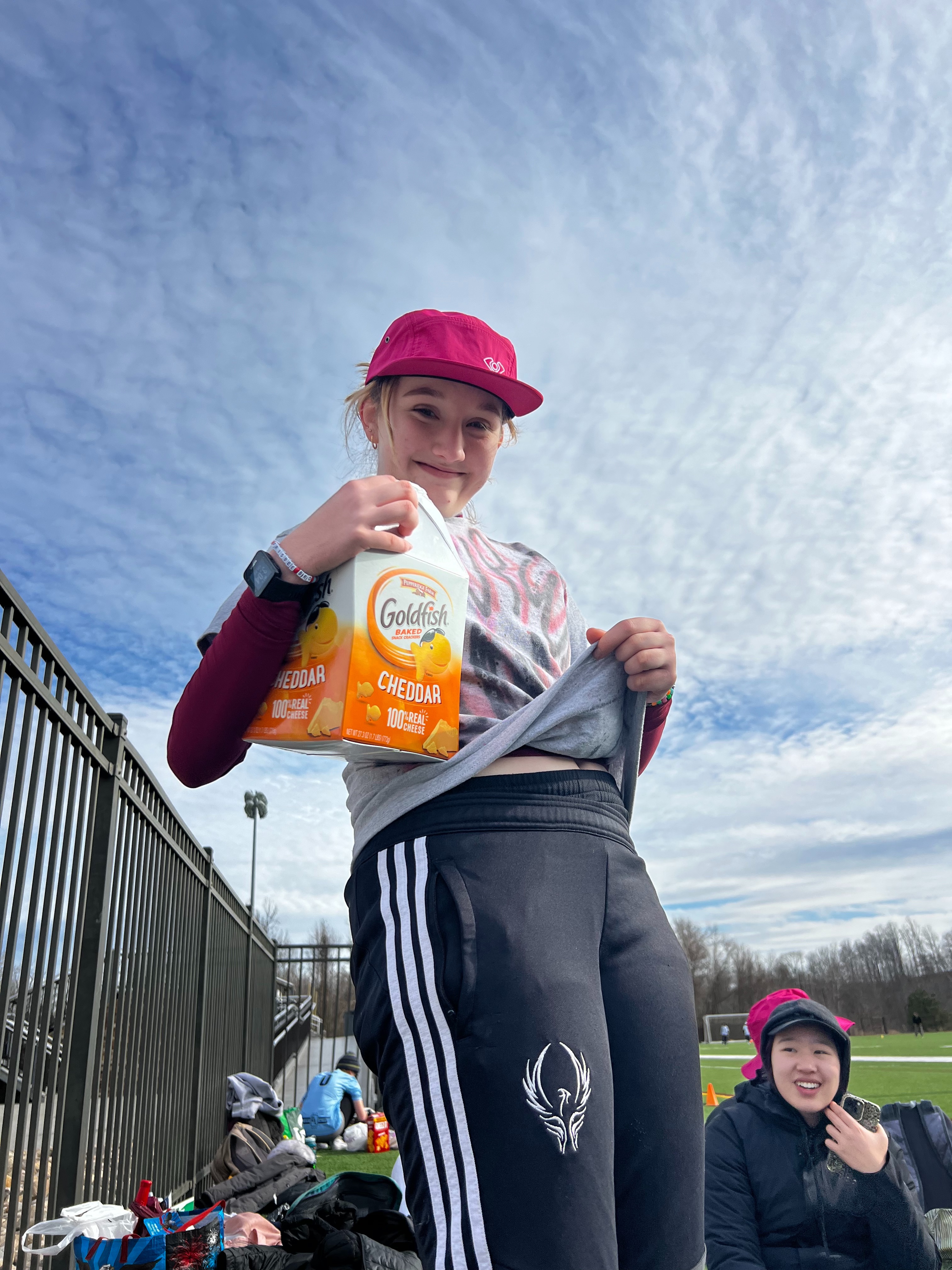Emma with Goldfish